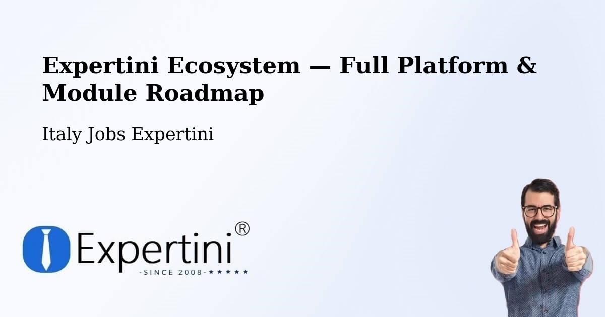 Expertini Ecosystem — Full Platform & Module Roadmap – Revò
