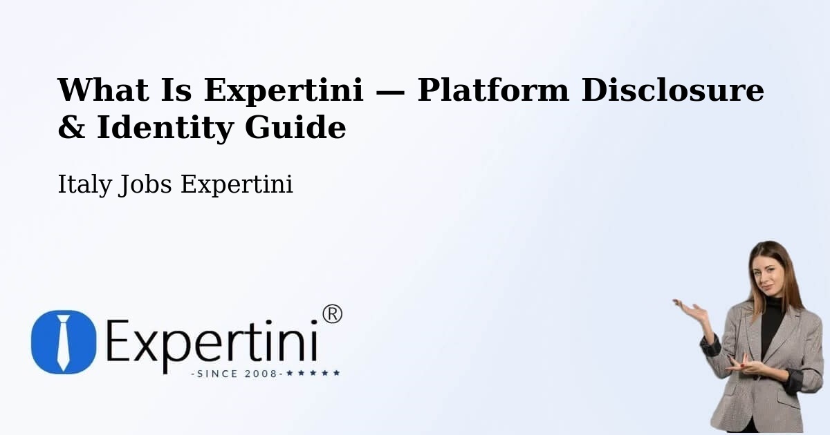 What Is Expertini — Platform Disclosure & Identity Guide – Revò